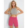 imageBALEAF Womens 3 5quot Quick Dry High Waisted Swim Board Shorts UPF 50 Swimsuit Bottom Trunks with LinerPink