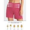imageBALEAF Womens 3 5quot Quick Dry High Waisted Swim Board Shorts UPF 50 Swimsuit Bottom Trunks with LinerPink