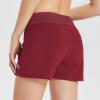 imageBALEAF Womens 3 5quot Quick Dry High Waisted Swim Board Shorts UPF 50 Swimsuit Bottom Trunks with LinerWine