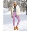 imageBALEAF Womens Fleece Lined Leggings Thermal Warm Winter Tights High Waisted Yoga Pants Cold Weather with PocketsGrape