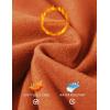 imageBALEAF Womens Fleece Lined Leggings Thermal Warm Winter Tights High Waisted Yoga Pants Cold Weather with PocketsOrange