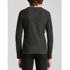 imagebaleaf Boys Compression Shirt Long Sleeve Youth Undershirts Kids Football Baseball Baselayer Cold Gear Quick DryHeather Black