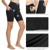 imagebaleaf Womens 8quot 5quot 3quot Biker Shorts High Waist Yoga Workout Gym Running Volleyball Spandex Shorts with PocketsBlackblack
