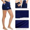 imagebaleaf Womens 8quot 5quot 3quot Biker Shorts High Waist Yoga Workout Gym Running Volleyball Spandex Shorts with PocketsBlacknavy Blue