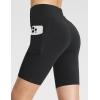 imagebaleaf Womens 8quot 5quot 3quot Biker Shorts High Waist Yoga Workout Gym Running Volleyball Spandex Shorts with PocketsBlackstretchier