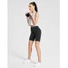 imagebaleaf Womens 8quot 5quot 3quot Biker Shorts High Waist Yoga Workout Gym Running Volleyball Spandex Shorts with PocketsBlackstretchier