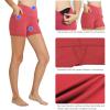 imagebaleaf Womens 8quot 5quot 3quot Biker Shorts High Waist Yoga Workout Gym Running Volleyball Spandex Shorts with PocketsCoralclassic