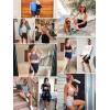 imagebaleaf Womens 8quot 5quot 3quot Biker Shorts High Waist Yoga Workout Gym Running Volleyball Spandex Shorts with PocketsCoralclassic
