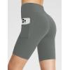 imagebaleaf Womens 8quot 5quot 3quot Biker Shorts High Waist Yoga Workout Gym Running Volleyball Spandex Shorts with PocketsGraystretchier