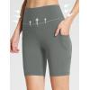 imagebaleaf Womens 8quot 5quot 3quot Biker Shorts High Waist Yoga Workout Gym Running Volleyball Spandex Shorts with PocketsGraystretchier