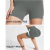 imagebaleaf Womens 8quot 5quot 3quot Biker Shorts High Waist Yoga Workout Gym Running Volleyball Spandex Shorts with PocketsGraystretchier
