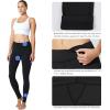 imagebaleaf Womens Fleece Lined Leggings Thermal Warm Winter Tights High Waisted Yoga Pants Cold Weather with PocketsBlackwhite
