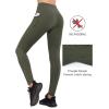 imagebaleaf Womens Fleece Lined Leggings Water Resistant Winter Clothes Running Tights Cold Weather Hiking Pants Zip PocketsAgreen