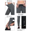 imagebaleaf Womens Fleece Lined Leggings Water Resistant Winter Clothes Running Tights Cold Weather Hiking Pants Zip PocketsAgrey