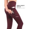 imagebaleaf Womens Fleece Lined Leggings Water Resistant Winter Clothes Running Tights Cold Weather Hiking Pants Zip PocketsAred