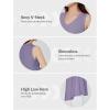 imagebaleaf Womens Flowy Tank Tops VNeck Tunic Sleeveless Workout Long Loose Fit Camis Yoga TShirts Cute Tee for Casual SummerPurple