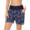 imageBALEAF Womens 3 5quot Quick Dry High Waisted Swim Board Shorts UPF 50 Swimsuit Bottom Trunks with LinerHawaii
