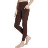 imagebaleaf Girls Leggings Dance Tights Yoga Pants with Pocket Preppy Clothes Kids Teen Running Athletic Workout BalletBrown