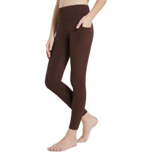 imagebaleaf Girls Leggings Dance Tights Yoga Pants with Pocket Preppy Clothes Kids Teen Running Athletic Workout BalletBrown