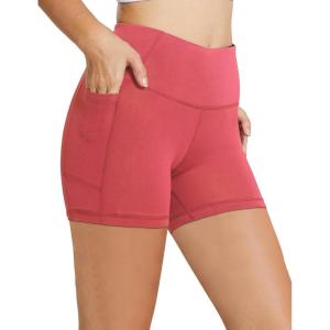 imagebaleaf Womens 8quot 5quot 3quot Biker Shorts High Waist Yoga Workout Gym Running Volleyball Spandex Shorts with PocketsCoralclassic