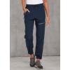 imageBALEAF Womens Hiking Pants Quick Dry Lightweight Water Resistant Elastic Waist Cargo Pants for All SeasonsNavy Blue Petite 27