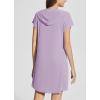 imageBALEAF Womens Short Sleeve UPF 50 Cover Up with Pockets Quick Dry Beach Coverups Sun Protection SwimwearPurple