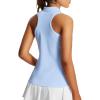 imageBALEAF Womens Golf Shirts Tank Tops Sleeveless Tennis Polo Racerback with Collar Athletic Tanks Quick DryRacerbacklight Blue