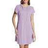 imageBALEAF Womens Short Sleeve UPF 50 Cover Up with Pockets Quick Dry Beach Coverups Sun Protection SwimwearPurple
