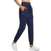 imagebaleaf Womens Joggers Lightweight Hiking Pants High Waist 5 Zipper Pockets Quick Dry Travel Athletic UPF50Blue 28 Inseam