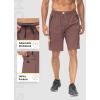 imageBALEAF Mens Mountain Bike Shorts 3D Padded Loosefit MTB Cycling Bicycle Lightweight Zipper PocketsDeep Brown