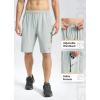 imageBALEAF Mens Mountain Bike Shorts 3D Padded Loosefit MTB Cycling Bicycle Lightweight Zipper PocketsLight Gray