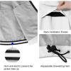 imageBALEAF Mens Rain Jacket Waterproof Windbreaker Running Cycling Golf Hiking Gear Hood Lightweight Reflective Packable09white