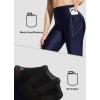 imageBALEAF Womens 14quot High Waisted Swim Capris Long Swim Shorts Knee Length UPF50 Swimsuit with Liner and PocketsNavy