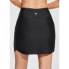 imageBALEAF Womens 2024 17quot Swim Skirt Bottoms High Waisted Modest Bathing Suit Skirt Tummy Control Swim BottomsBlack
