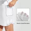 imageBALEAF Womens 2024 17quot Swim Skirt Bottoms High Waisted Modest Bathing Suit Skirt Tummy Control Swim BottomsWhite