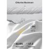 imageBALEAF Womens 2024 17quot Swim Skirt Bottoms High Waisted Modest Bathing Suit Skirt Tummy Control Swim BottomsWhite