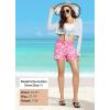 imageBALEAF Womens 3 5quot Quick Dry High Waisted Swim Board Shorts UPF 50 Swimsuit Bottom Trunks with LinerPink White Flowers