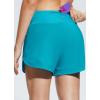 imageBALEAF Womens 4quot High Waisted Swim Shorts Quick Dry Board Shorts UPF50 Swimsuit with Liner and PocketsBlue