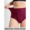imageBALEAF Womens Modest Bikini Bottom High Waisted Swim Bottoms Full Coverage Bathing Suit BottomWine Red