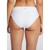 imageBALEAF Womens V Cut Cheeky Bikini Bottoms High Cut Ruched Twist Front Swim Bathing Suit BottomWhite