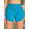 imagebaleaf Womens 3quot5quot Quick Dry Mesh Swim Shorts Tankini Bottom with Liner Athletic Gym RunningAqua Blue