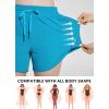 imagebaleaf Womens 3quot5quot Quick Dry Mesh Swim Shorts Tankini Bottom with Liner Athletic Gym RunningAqua Blue