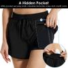 imagebaleaf Womens 3quot5quot Quick Dry Mesh Swim Shorts Tankini Bottom with Liner Athletic Gym RunningBlack