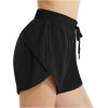 imagebaleaf Womens 3quot5quot Quick Dry Mesh Swim Shorts Tankini Bottom with Liner Athletic Gym RunningBlack