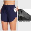imagebaleaf Womens 3quot5quot Quick Dry Mesh Swim Shorts Tankini Bottom with Liner Athletic Gym RunningDark Blue