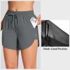 imagebaleaf Womens 3quot5quot Quick Dry Mesh Swim Shorts Tankini Bottom with Liner Athletic Gym RunningDark Grey