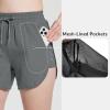 imagebaleaf Womens 3quot5quot Quick Dry Mesh Swim Shorts Tankini Bottom with Liner Athletic Gym RunningDark Grey