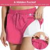 imagebaleaf Womens 3quot5quot Quick Dry Mesh Swim Shorts Tankini Bottom with Liner Athletic Gym RunningPink