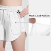 imagebaleaf Womens 3quot5quot Quick Dry Mesh Swim Shorts Tankini Bottom with Liner Athletic Gym RunningWhite