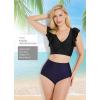 imagebaleaf Womens Modest Bikini Bottom High Waisted Swim Bottoms Full Coverage Bathing Suit BottomDark Blue